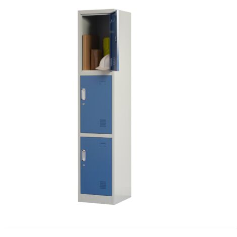 3 Door Steel Locker 1850mm H x 380mm W x 450mm D