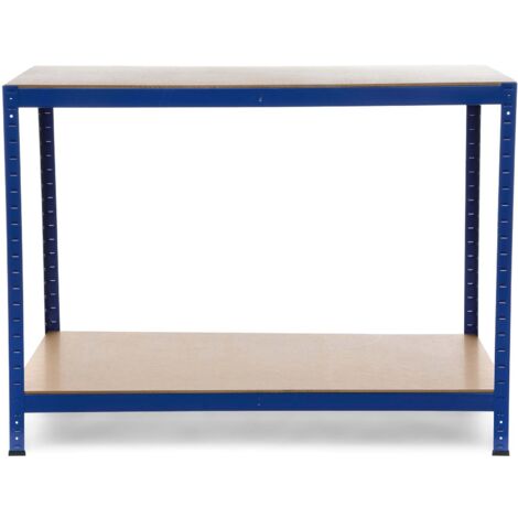 Heavy Duty Sturdy Work Bench 900mm H x 1200mm W x 600mm D - 300KG's UDL Per Shelf