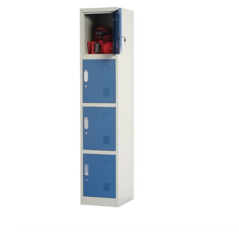 4 Door Steel Locker 1850mm H x 380mm W x 450mm D
