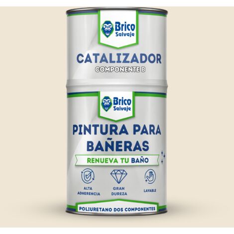 Pintura para bañeras Acabado Brillante Beige Claro Scarlett 600+150 ML Dos componentes