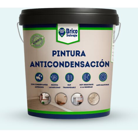 Pintura Antihumedad y Anticondensación, Conservantes Antimoho, Aislante termico, Mate, MindFulness 4 Litros