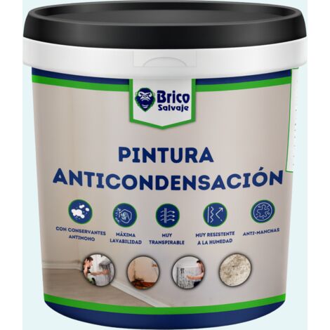 Pintura Antihumedad y Anticondensación, Conservantes Antimoho, Aislante termico, Mate, MindFulness 750 ML