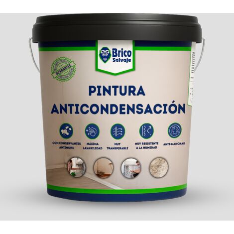 Pintura Antihumedad y Anticondensación, Conservantes Antimoho, Aislante termico, Mate, Firmament 4 Litros
