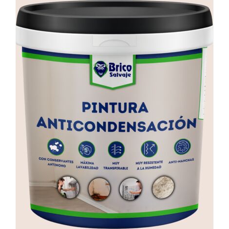 Pintura Antihumedad y Anticondensación, Conservantes Antimoho, Aislante termico, Mate, Beirun 750 ML