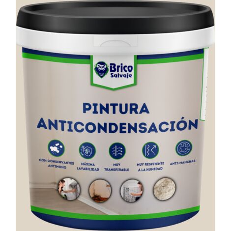 Pintura Antihumedad y Anticondensación, Conservantes Antimoho, Aislante termico, Mate, Espresso 750 ML
