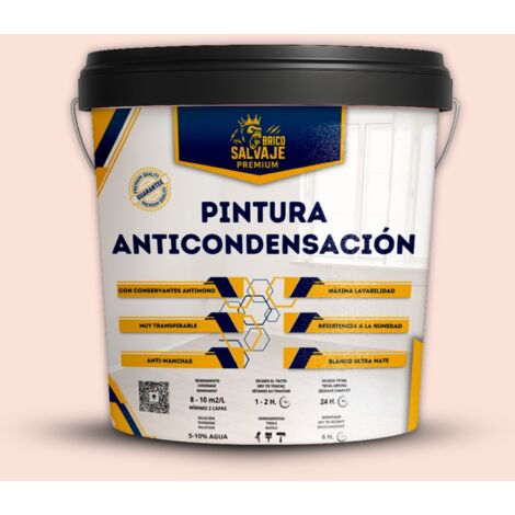 Pintura Anticondensación, Antihumedad, Conservantes Antimoho, Aislante Térmico, Acabado Mate, Sunrise 4 Litros