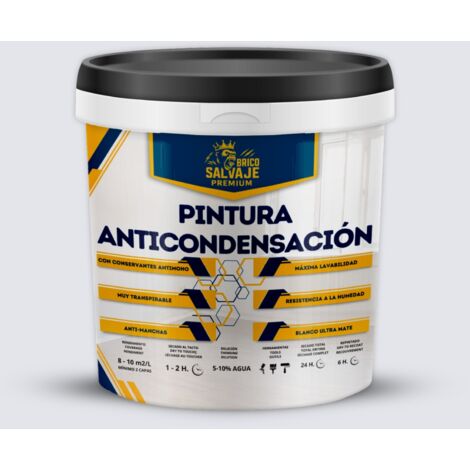 Pintura Anticondensación, Antihumedad, Conservantes Antimoho, Aislante Térmico, Acabado Mate, Sanset 750 ML