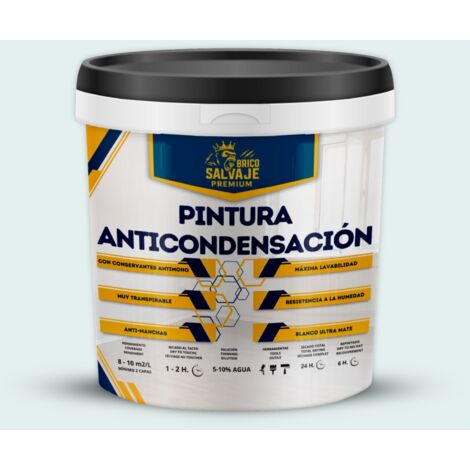 Pintura Anticondensación, Antihumedad, Conservantes Antimoho, Aislante Térmico, Acabado Mate, Repose 750 ML