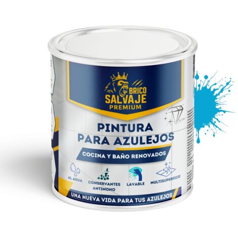 Pintura para Azulejos de Baño y Cocina Mate Cielo 4 L al agua