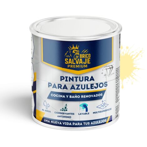 Pintura para Azulejos de Baño y Cocina Brillante Flor De Loto 4 L al agua (1/5)