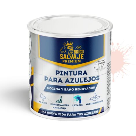 Pintura para Azulejos de Baño y Cocina Mate Seda 750 ml al agua