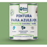 Pintura para Azulejos de Baño y Cocina, al Agua, Fácil Aplicación, Salvia, BRILLANTE, 4 Litros
