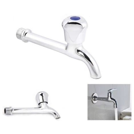 CHROM-WANDARMATURFÜRBADEZIMMERODERKÜCHE,1/2"-ANSCHLUSS,17CMLANGERAUSLAUF,DGO-152 (1/2)