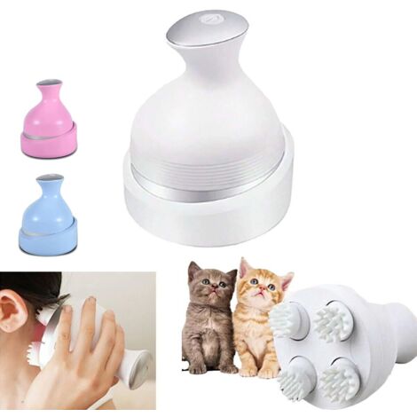 WIEDERAUFLADBARESKOPFHAUTMASSAGEGERÄTKOPFMASSAGEKATZENSTRESSMZ5568 (1/5)