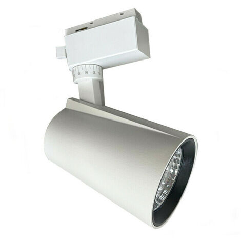 15WVERSTELLBARERSCHIENENSTRAHLERWARMESLICHTDREHBARERCOB-LED-DECKENSTRAHLER (1/4)
