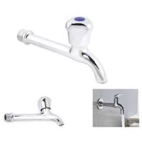CHROM-WANDARMATURFÜRBADEZIMMERODERKÜCHE,1/2"-ANSCHLUSS,17CMLANGERAUSLAUF,DGO-152