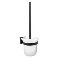 WC-BÜRSTENHALTERTOILETTENBÜRSTEWANDMONTAGESCHWARZBÜRSTE02111