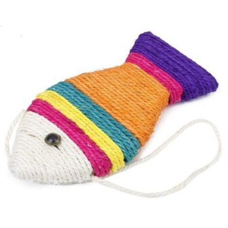 GRIFFON POUR CHAT EN FORME DE POISSON 25X12CM (1/4)