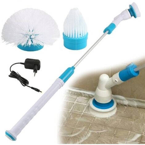 BROSSE RECHARGEABLE NETTOYAGE CARRELAGE SALLE DE BAIN CUISINE ROTATIVE SANS FIL