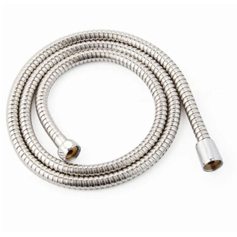 TUYAU FLEXIBLE POMME DE DOUCHE DOUCHE BAIGNOIRE 2 MT CHROME ARGENT 01981