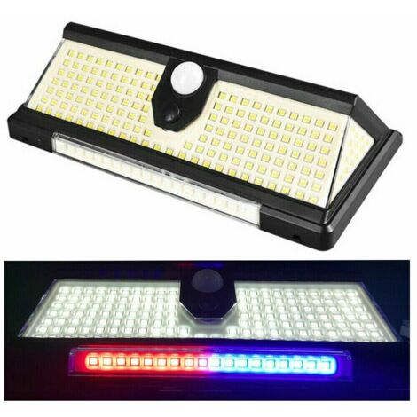 PROJECTEUR SOLAIRE D'EXTÉRIEUR 190 LED SMD, ÉCLAIRAGE DE SECOURS AVEC DÉTECTEUR DE MOUVEMENT B0519 (1/3)
