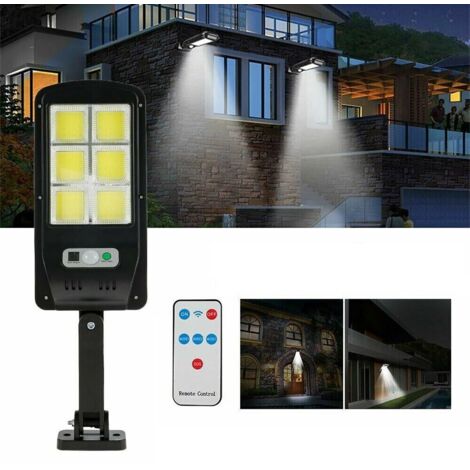 PHARE LAMPADAIRE PANNEAU SOLAIRE PHOTOVOLTAÏQUE CAPTEUR 6 LED COB TE-B0536 (1/3)