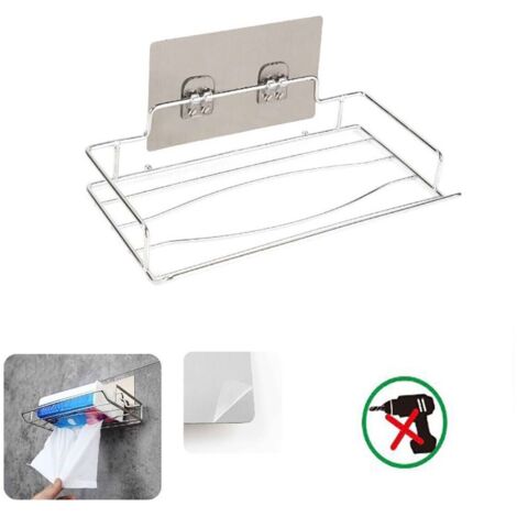 ÉTAGÈRE MURALE ADHÉSIVE, ORGANISEUR, PORTE-SERVIETTES, SALLE DE BAIN, CUISINE 03496 (1/2)