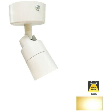 SPOT LED DE PLAFOND RÉGLABLE 5 W, LUMIÈRE CHAUDE, MODERNE, BLANC (1/2)
