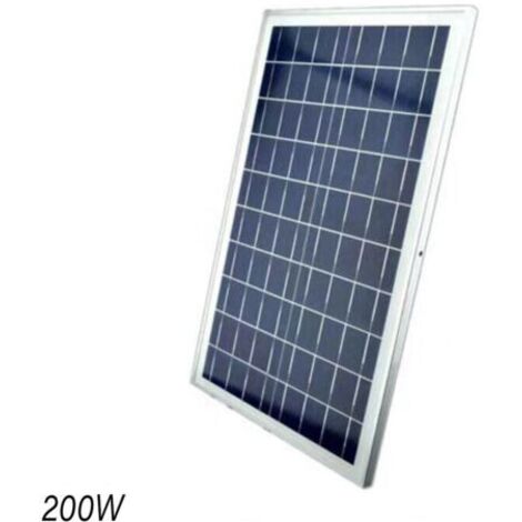PANNEAU SOLAIRE PHOTOVOLTAÏQUE DE REMPLACEMENT CELLULES AU SILICIUM 200 W POUR PHARE 8200L (1/2)