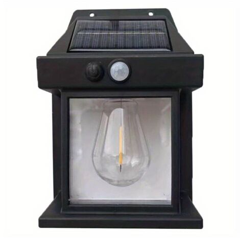 APPLIQUE MURALE LED D'EXTÉRIEUR SOLAIRE CRÉPUSCULAIRE POUR JARDIN TE-B0595 (1/3)