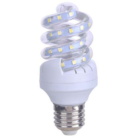AMPOULE LED SMD 2835 5W WATT E27 SPIRALE BASSE CONSOMMATION LUMIÈRE FROIDE (1/2)