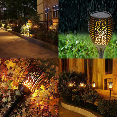 Torche Jardin Relaxdays – Lampe à Huile Bambou/fer – 180ml – Autonomie 4-6h