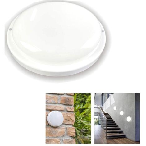 PLAFONNIER LED IP65 12 W, LUMIÈRE BLANCHE NATURELLE 4 000 K, FC-101 (1/2)