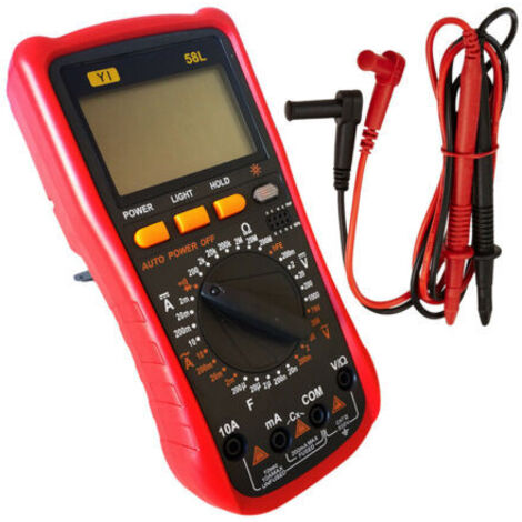 TESTEUR NUMÉRIQUE PROFESSIONNEL MULTIMÈTRE VOLT AMPÈRE SONDES FARAD YI-58L (1/4)