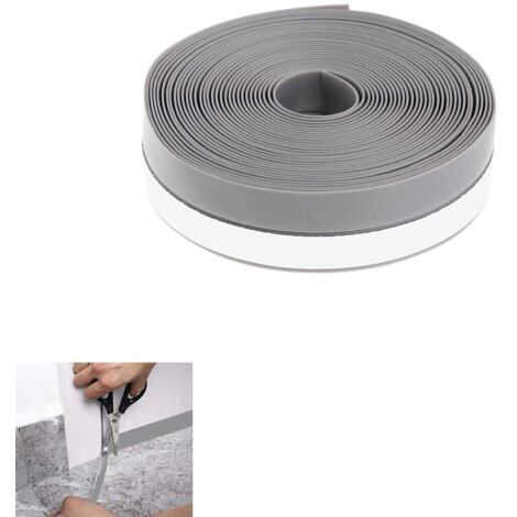 JOINT ADHÉSIF ANTI-COURANT D'AIR POUR PORTES ET FENÊTRES GRIS CLAIR 25 MM (1/3)