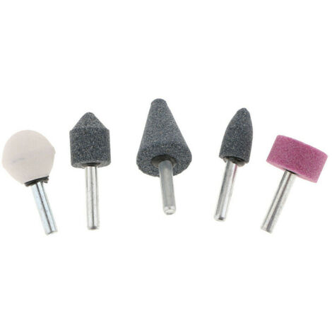 5 Pointes Polissage Coniques En Feutre Laine - Tête 6 Mm, Tige 3 Mm, Pour Outil Rotatif - 10