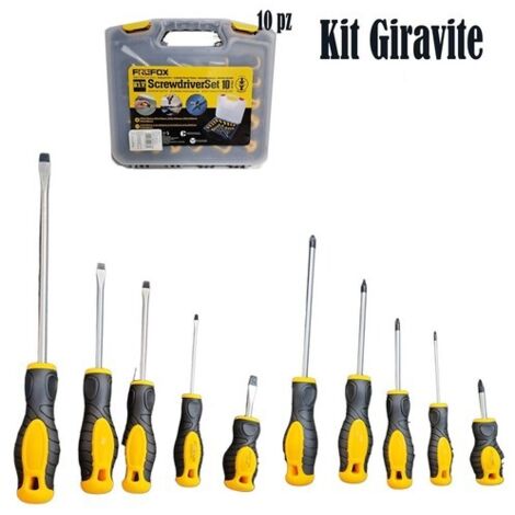 Jeu De 4 Tournevis Pour Armoire Marksman - Têtes Croisée Et Fendue, Acier Carbone, Précision