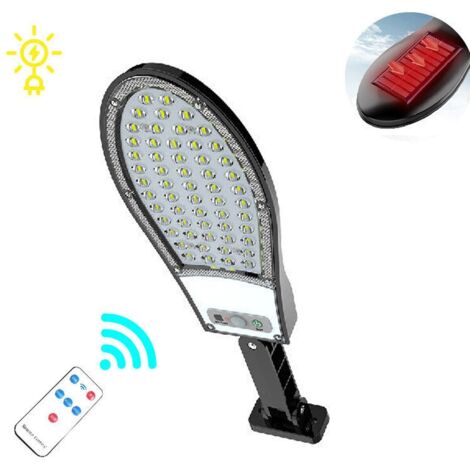 PHARE 57 LED SMD LAMPADAIRE PANNEAU SOLAIRE PHOTOVOLTAÏQUE CAPTEUR IP65 30W (1/3)