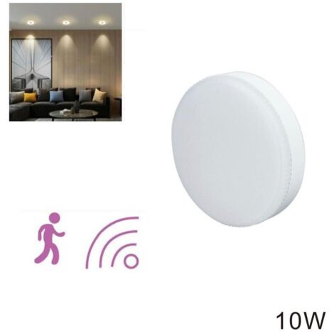 AMPOULE LED GX53 10W 905LM DISQUE ROND 6500K MAT DÉTECTEUR DE MOUVEMENT BL-1484 (1/2)