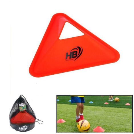 40 TRIANGLES DISQUES CÔNES DÉLIMITEURS ESPACE D'ENTRAÎNEMENT DE FOOTBALL TRIANGULAIRE (1/2)