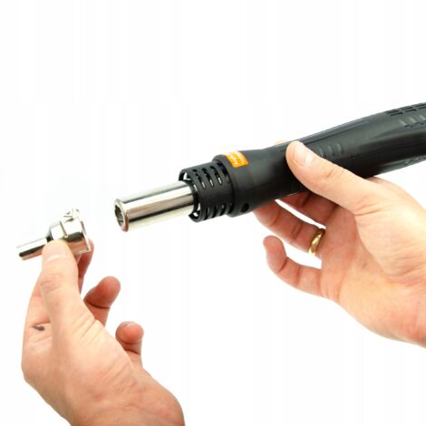 Rosfix Poignée Hot-Air 858D – Buse de Soudage à Air Chaud  Température Réglable, Sécurité SLP, Câble Flexible  Pour Réparation Électronique  Accessoire de Soudure