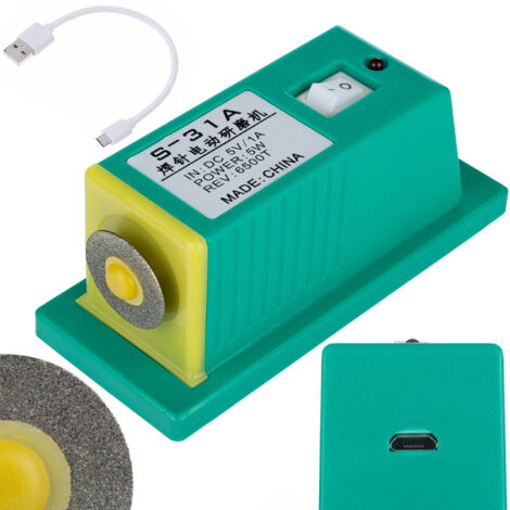 Rosfix Affûteur de Pointes S-31A – Meuleuse Électrique 5W USB  Alliage de Tungstène Ultra-Dur  Fixation Magnétique  Pour Électrodes de Soudage  Accessoire Soudure (1/5)