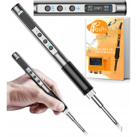 Rosfix NanoPro NP65W – Fer à Souder de Précision T12 65W USB-C OLED 180–450°C ±2°C Échauffement Rapide 9s Pour Électronique PCB Outil de Soudure Professionnel (1/5)