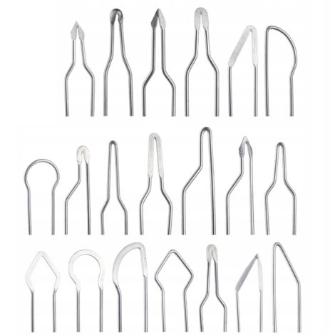 Rosfix Set Pointes Pyrogravure 20 Pièces – Embouts Loop pour Stylo 60W Alliage Résistant Haute Température Pour Bois, Cuir, Liège Accessoire Pyrographie (1/2)