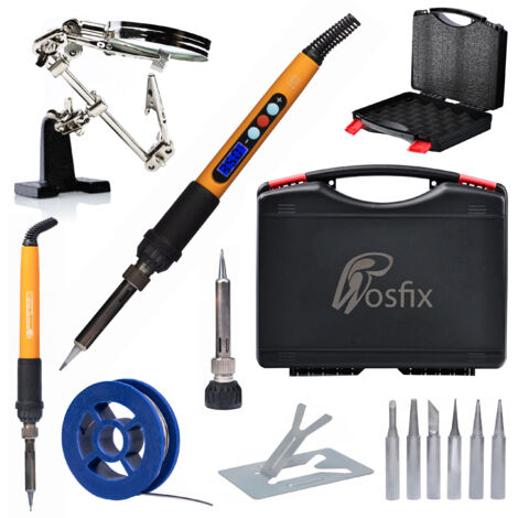 Ensemble d'outils de soudure professionnels Rosfix Electric S 13 en 1 Premium Edition avec fer à souder OR60W PE2 (1/5)