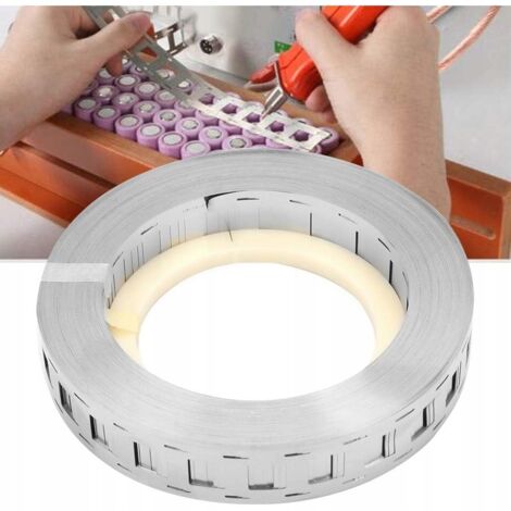 Rosfix Bande Acier Nickelé 67,5x0,15mm – Feuille Métallique pour Soudure de Cellules  Conductivité Élevée  Épaisseur 1,5m  Longueur 1m  Accessoire Soudage Batterie (1/4)