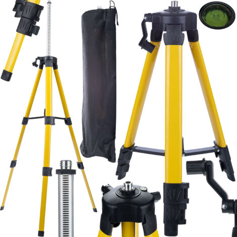 Rosfix Trépied 43–120 cm pour Niveau Laser – Hauteur Réglable, Filetage 5/8", Libelle Intégrée  Léger et Stable  Pour Rosfix Orange Eye/Tiger  Accessoire de Mesure