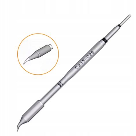 Rosfix Grot de Soudure C245-029 – Pointe de Précision Haute Qualité Alliage Résistant Haute Température compatible avec stations JBC, AIXUN, SUGON, YIHUA (1/2)