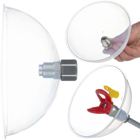 Rosfix Protection Anti-Projections pour Pistolet à Peinture – Plastique Transparent Résistant Filetage 7/8" Léger, Durable, Universel Accessoire pour Peinture (1/5)