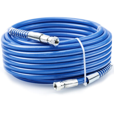Rosfix Tuyau pour Pulvérisateur Airless 10m – TPU Bleu Ultra Résistant 228 Bar, 1/4" Raccords Pivotants Flexible et Durable Accessoire pour Peinture Professionnelle (1/5)